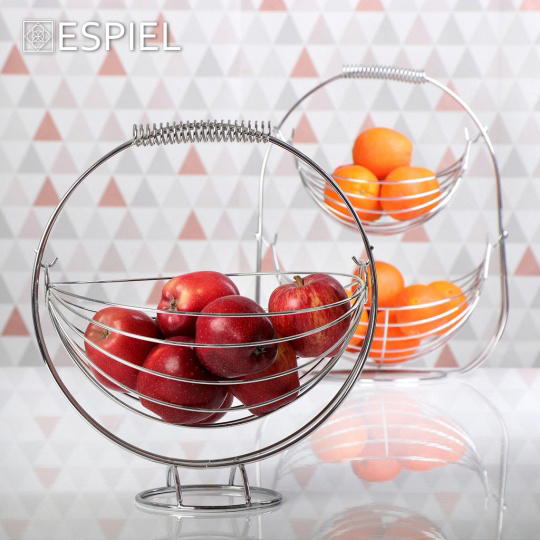 Καλαθι Φρουτων Διπλο Μεταλ. 35X19X44 Εκ. 2τμχ