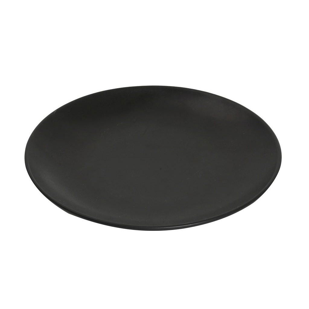 Terra Matt Black Πιατο Ρηχο 26Εκ (Sma) 6τμχ