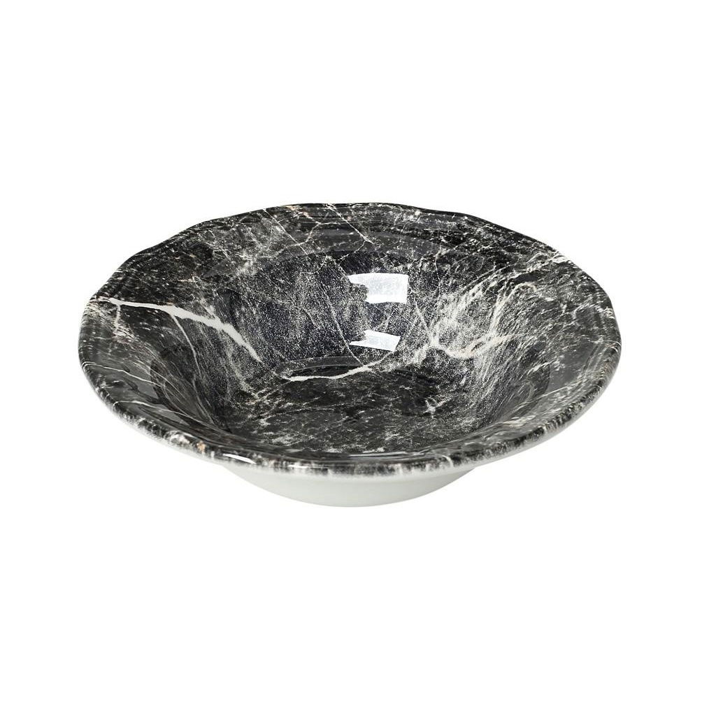 Dis. Marble Μπωλ Μαυρο 15Εκ 6τμχ