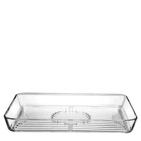 Up.or. Borcam  Grill Rect. Tray Tempered 40X27X5Cm 3800Cc P/144 Gb1.Ob6. 2τμχ