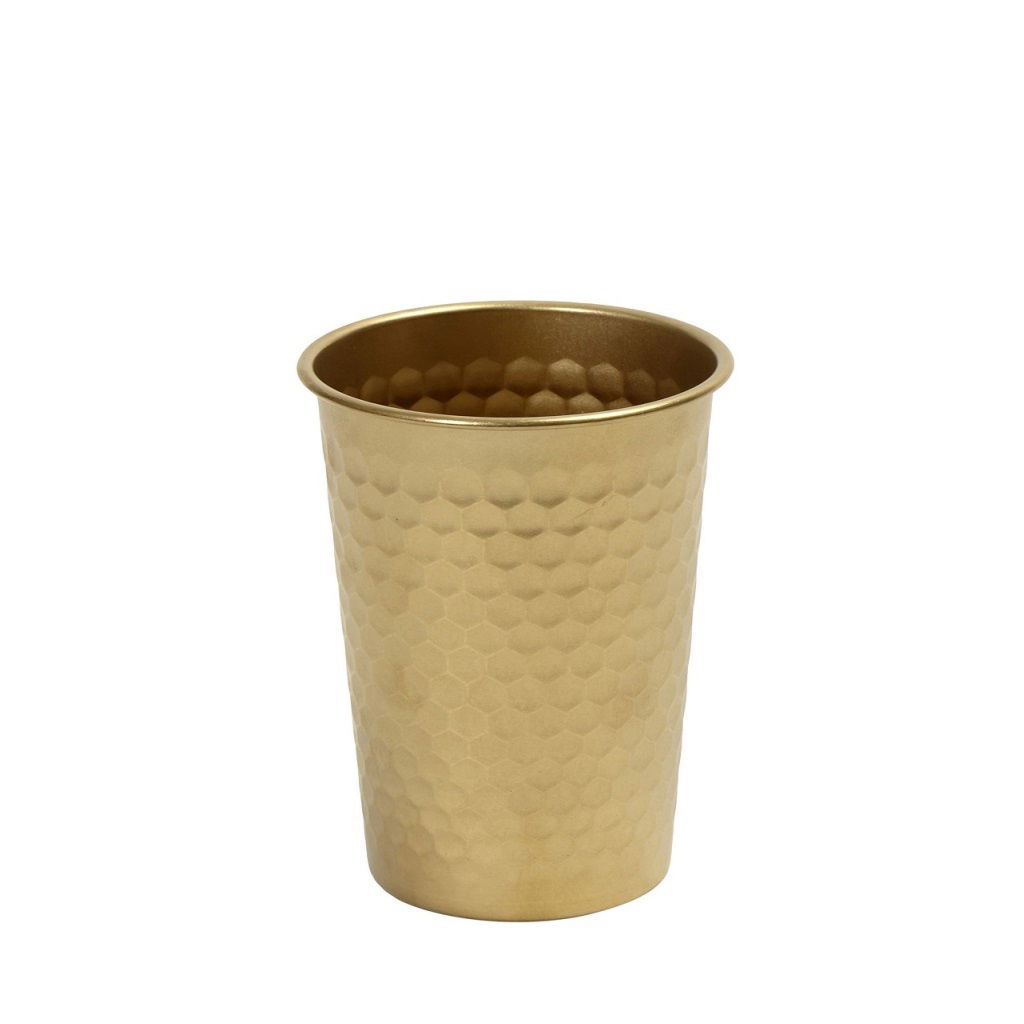 Snow Gold Ποτηρι Σφυρηλατο 350Ml Ss 18/10 8,3Χ8,3Χ10Εκ. 4τμχ