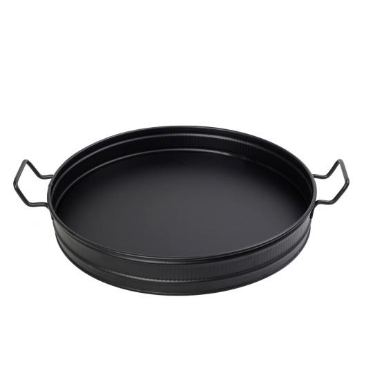 Δισκοσ Στρογγ. Μεταλ. Με Λαβεσ Μαυρο D: 38 H: 6,5Cm (Sma) 2τμχ