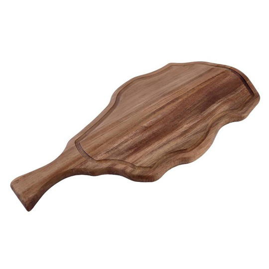 Πλατω Ακακια Με Λαβη Μεσαιο Με Αυλακι 49X23X1.8Εκ.