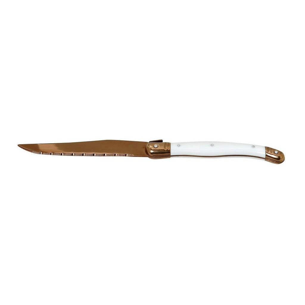 Dis. Antique Cut Μαχαιρι Steak Χαλκινο Λευκη Λαβη Ss420 1,5Mm 23Ek 12τμχ