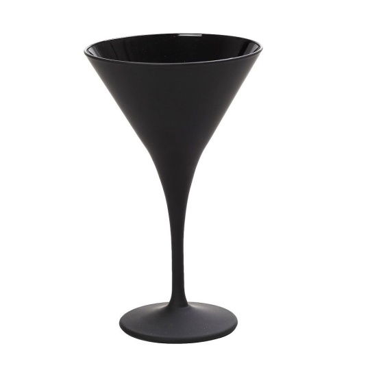 Dis. Maya Black Ποτηρι Martini ''Κωνικο'' Μαυρο Mat 250Cc 10,5Χ17,5Εκ 6τμχ