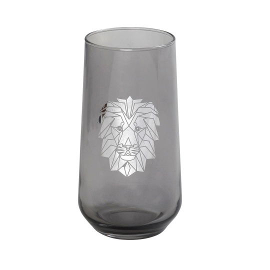 Dis. Jungle Lion Ασημι Ποτηρι Νερου 470Ml 7,8X14,8Ek 6τμχ