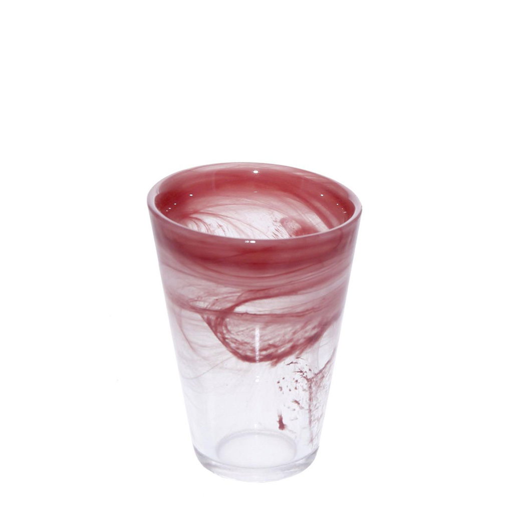 Dis. Atlas Ποτηρι Alabaster Ροζ 270Ml 9X13 6τμχ