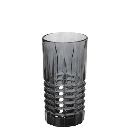 Patrick Ποτηρι Σωληνασ Ανθρακι 390Ml 15Εκ 6τμχ