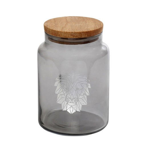 Jungle Lion Ασημι Δοχειο Με Καπακι 890Ml 10X14,5Ek...