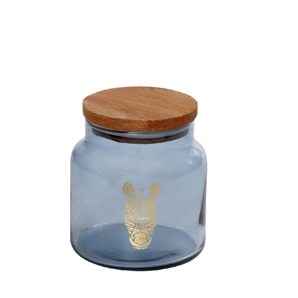 Dis. Jungle Zebra Μπλε Δοχειο Με Καπακι 635Ml 10X11Ek 4τμχ