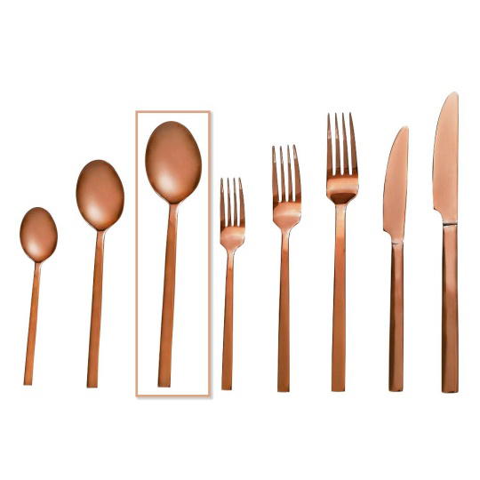 Divine Κουταλι Φαγητου Επιχαλκ. 20.7Εκ 4.00Mm (Smb) 12τμχ