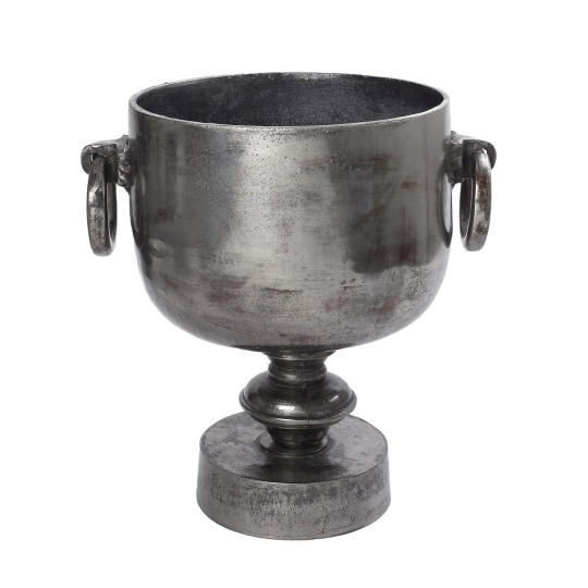 Σαμπανιερα Αλουμ. Ασημι Με Λαβεσ 33Χ25Χ35Εκ