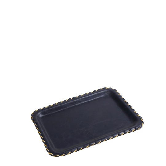 Navy Δισκοσ Δερματ. Ορθογων. 27Χ38Εκ 2τμχ