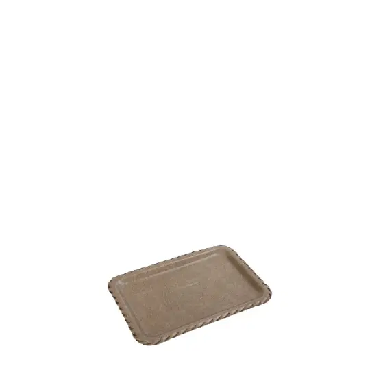 Μπεζ Δισκοσ Δερματ. Ορθογων. 20Χ30Εκ 2τμχ