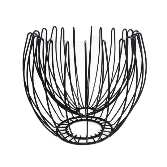 Φρουτιερα Με Διπλο Τειχωμα Μαυρη 28.5Εκ. 2τμχ