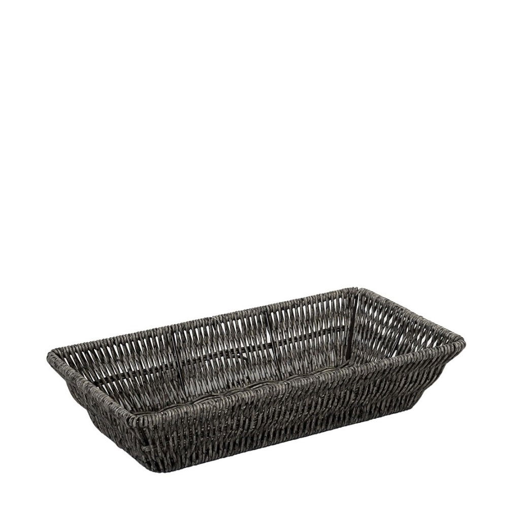 Καλαθι Synth. Rattan Gn1/3 Γκρι 32,5Χ17,5Χ6,5Εκ 4τμχ