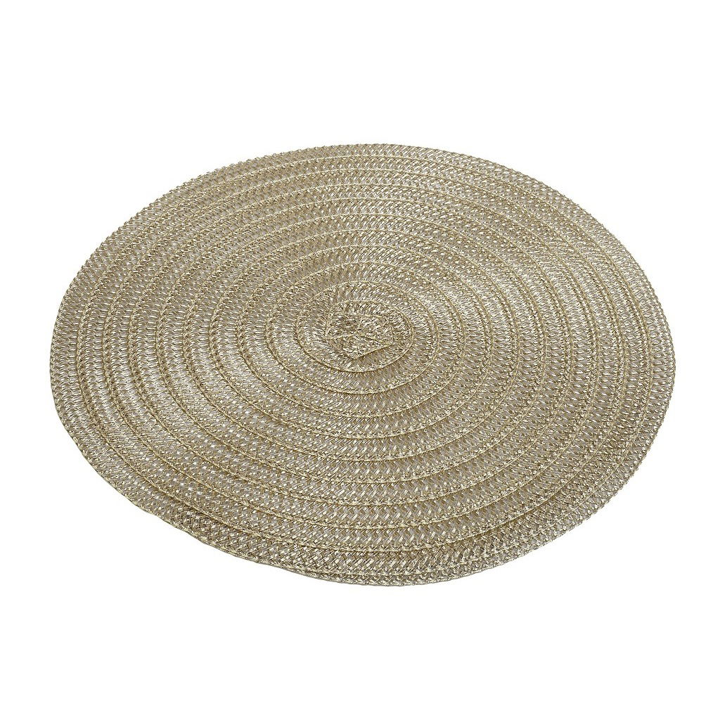 Dis. Σουπλα Στρογγ. Χρυσο Pet/Pvc 38Εκ (Sma) 6τμχ