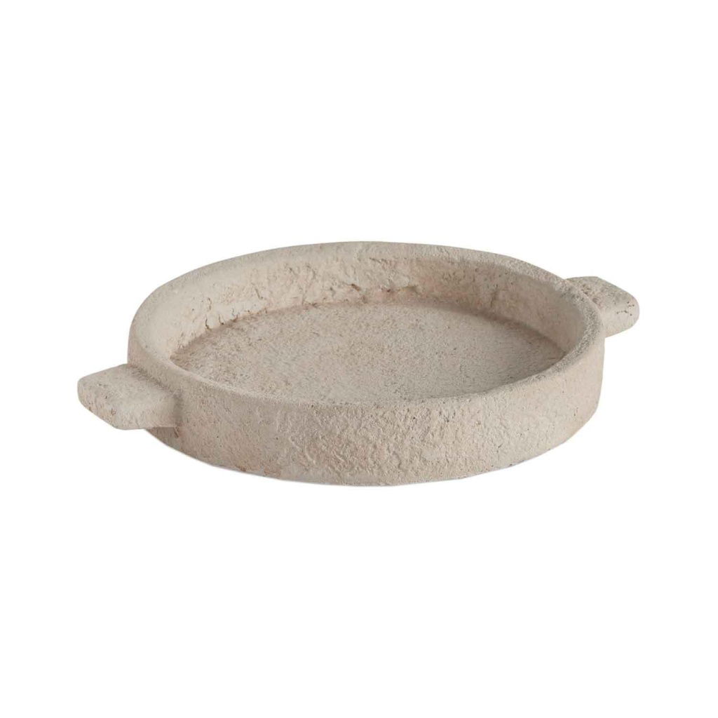 Andrea House - Στρογγυλός Διακοσμητικός Δίσκος Cement D20cm