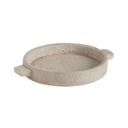 Andrea House - Στρογγυλός Διακοσμητικός Δίσκος Cement D20cm