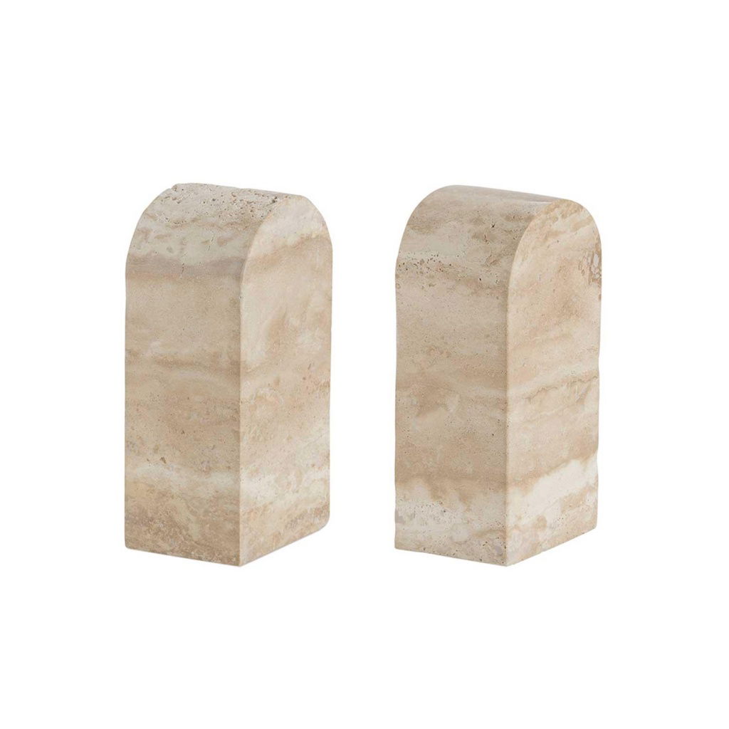 Andrea House - Travertine Marble Bookends