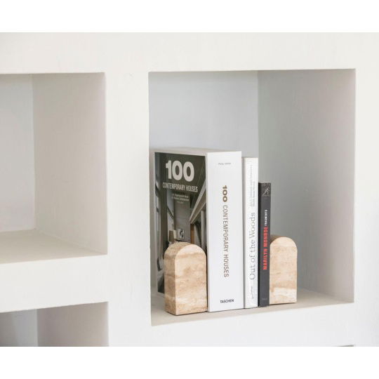 Andrea House - Travertine Marble Bookends