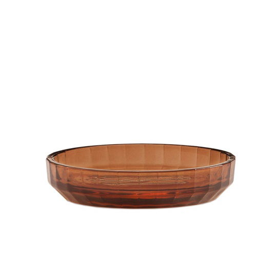 Andrea House - Βάση Για Σαπούνι Brown Glass Stripes