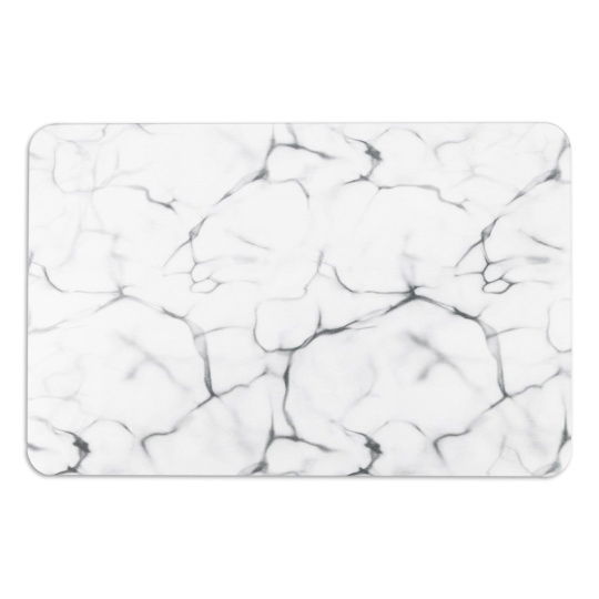 Artsy Mats - Αντιολισθητικό Πατάκι Μπάνιου Marble Pattern White Stone 39x60cm