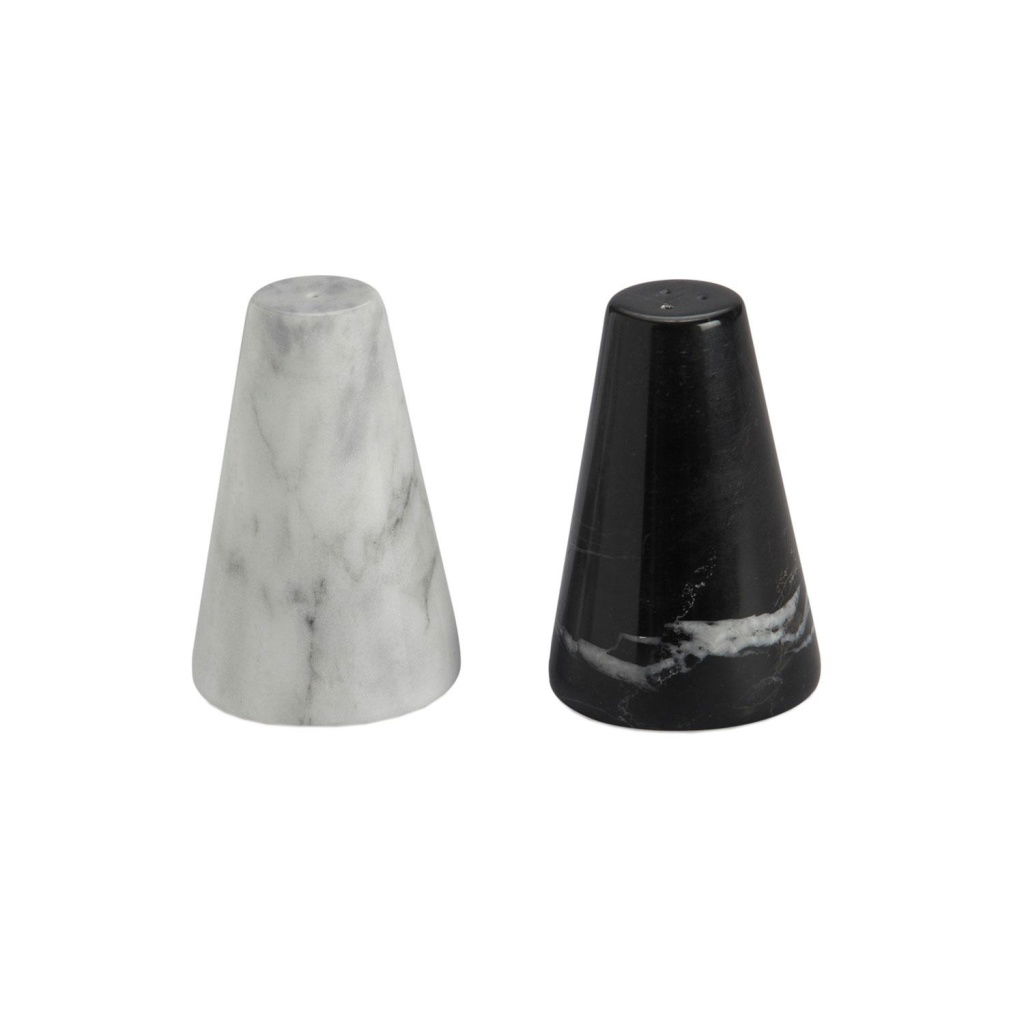 Andrea House - Σετ Αλάτι-Πιπέρι Marble Black/White