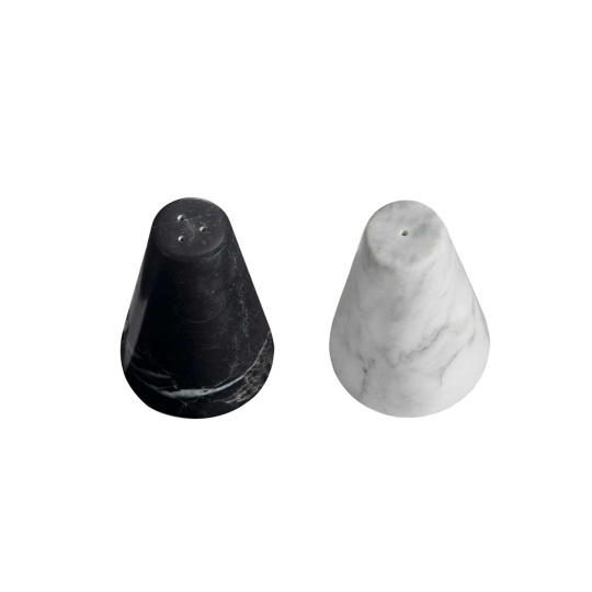 Andrea House - Σετ Αλάτι-Πιπέρι Marble Black/White