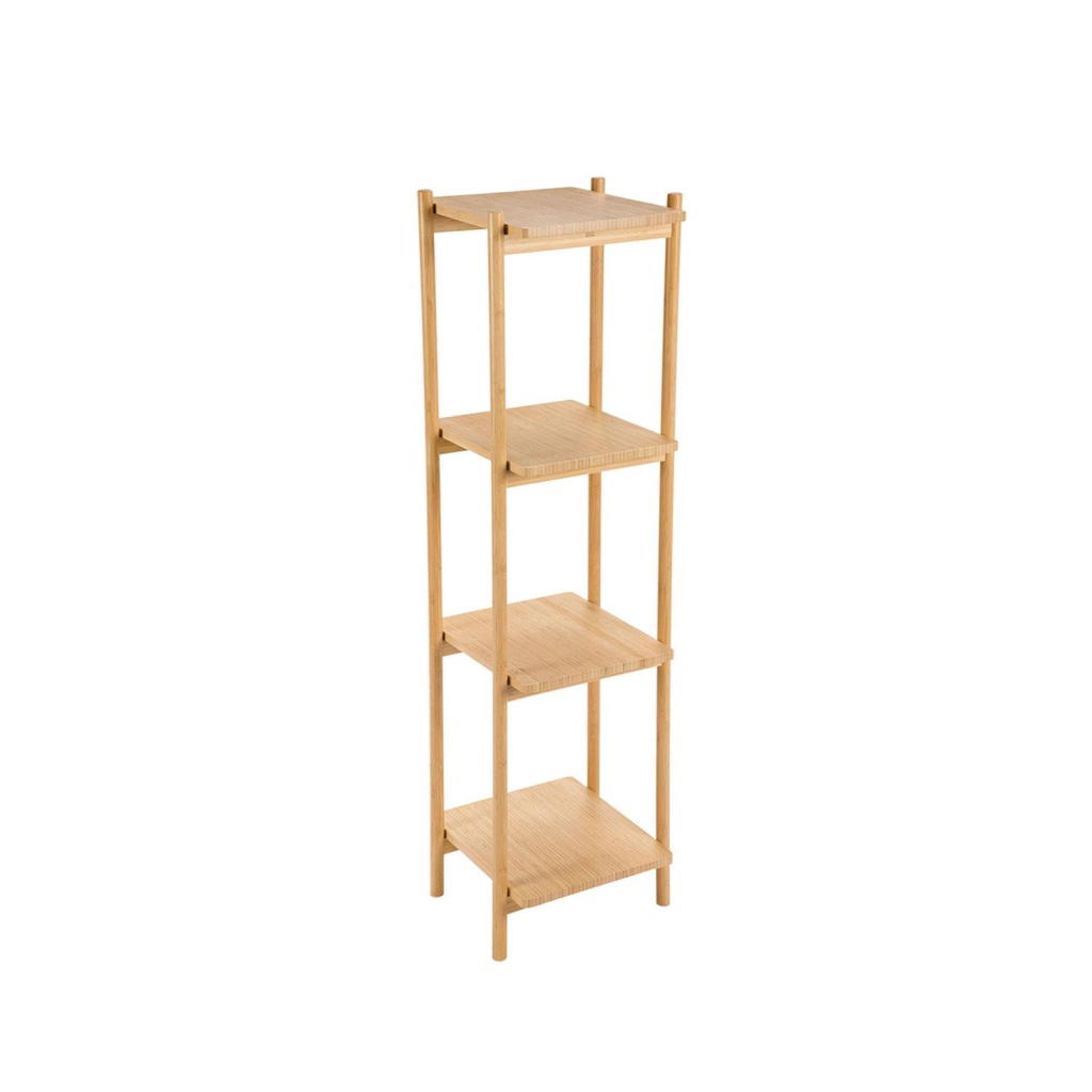 Andrea House - Ραφιέρα Μπάνιου 4 Επιπέδων Bamboo 123cm
