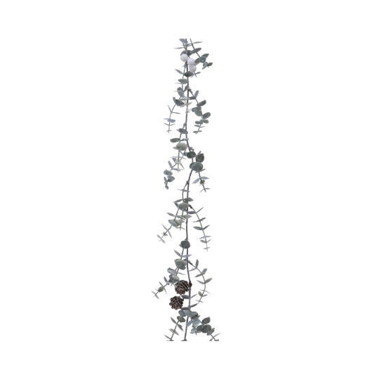Χριστουγεννιάτικη Γιρλάντα Ευκάλυπτος Berries Glitter 10x150cm