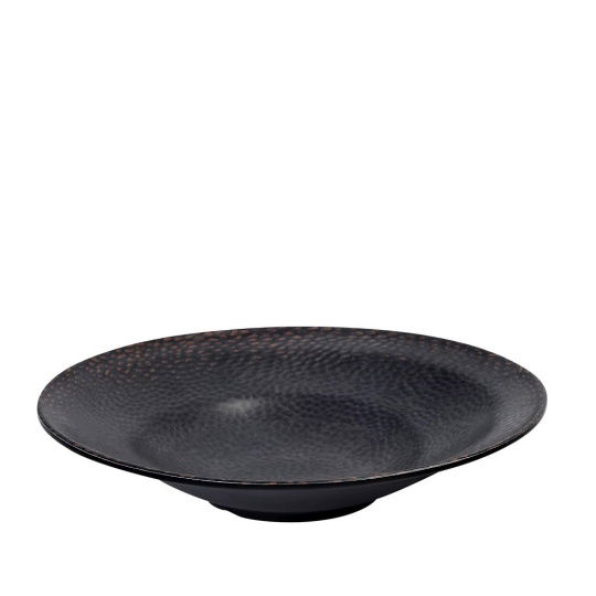 Sunset Melamine Pasta Plate Στρογγ. Καφε D28Χ5,5Εκ 4τμχ