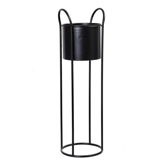 Σαμπανιερα Μεταλ. Στρογγ. Με Βαση  Μαυρο D21,5X76Ek