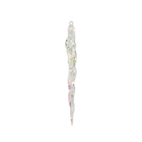 Χριστουγεννιάτικο Κρεμαστό Στολίδι Icicle Small Διάφανο 1.9x18.5cm