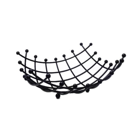 Dis. Φρουτιερα Τετραγωνη Μαυρη 32Εκ. 2τμχ