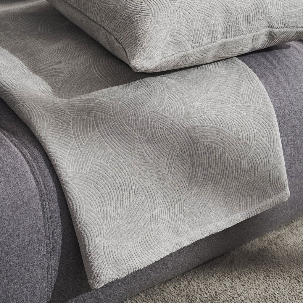 Ριχτάρι για Τριθέσιο Καναπέ Nimbus Cloud Grey 180x310cm