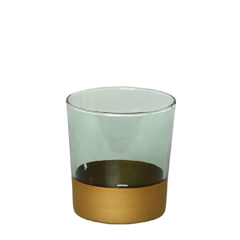 Dis. Amelie Green Ποτηρι Ουισκι Πρασινο-Χρυσο 380Cc 8,6Χ9Εκ 6τμχ