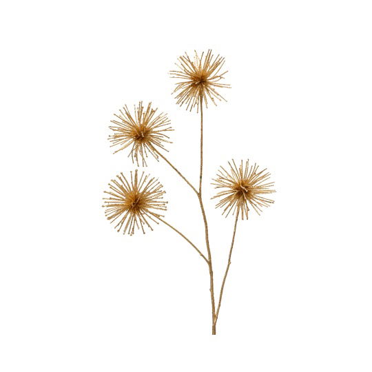 Χριστουγεννιάτικο Κλαδί Allium Χρυσό 85x18x8cm