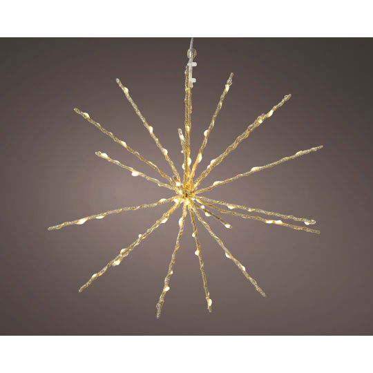 Κρεμαστός Διακοσμητικός Αχινός Χρυσό 70Led Outdoor D.30cm