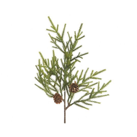 Χριστουγεννιάτικο Κλαδί Πράσινο Pinecones 5x20x44cm