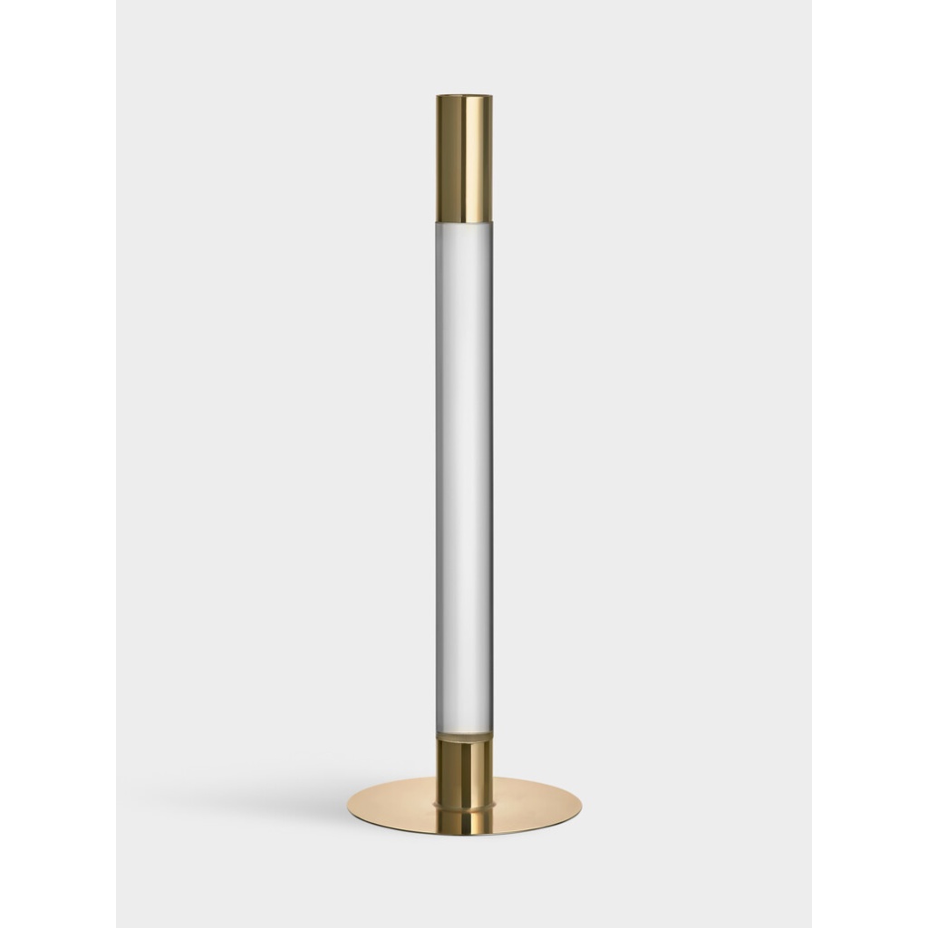 Orrefors Lumiere Candlestick Gold - Κηροπήγιο 32x10cm