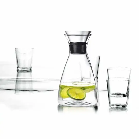 Set4 Ποτήρια & 1 Καράφα Γυάλινη 1Lt