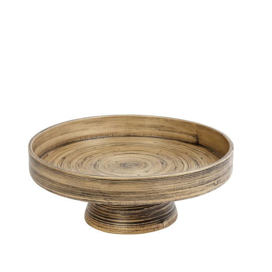 Bali Στρογγυλοσ Δισκοσ Bamboo Με Ποδι 35Χ14Εκ