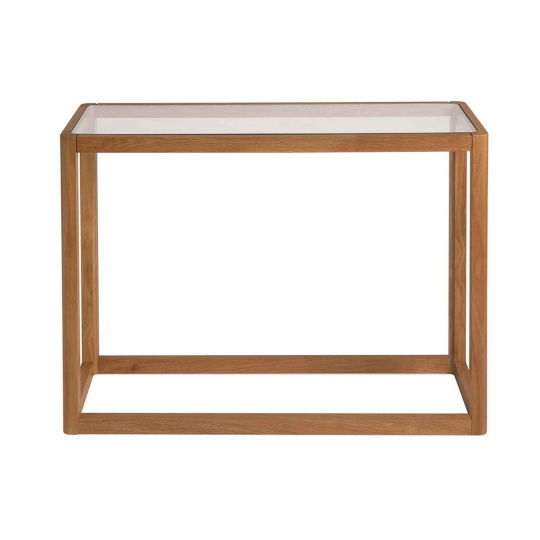 Andrea House - Κονσόλα Oak Wood Glass