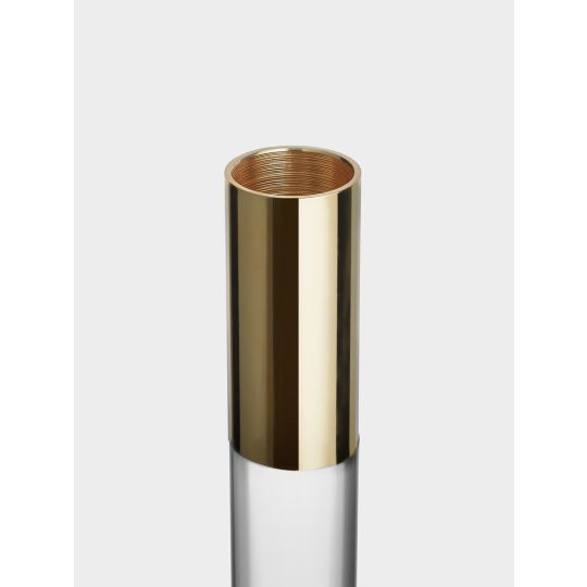 Orrefors Lumiere Candlestick Gold 26x10cm
