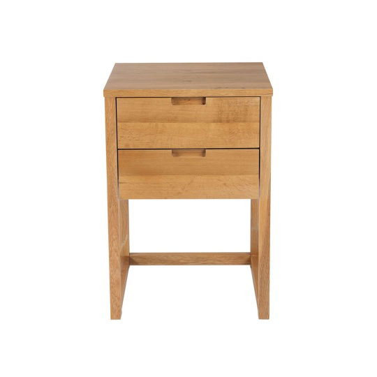 Andrea House - Κομοδίνο Με 2 Συρτάρια Modern Oak Wood