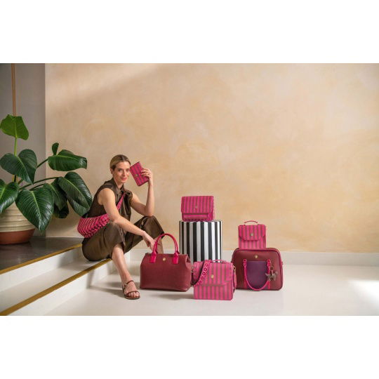 Πορτοφόλι Willow Stripe Pink 18x3x11cm