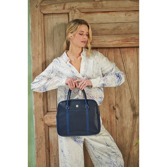 Τσάντα Felice Handbag Large Blue 33.5x11x28cm