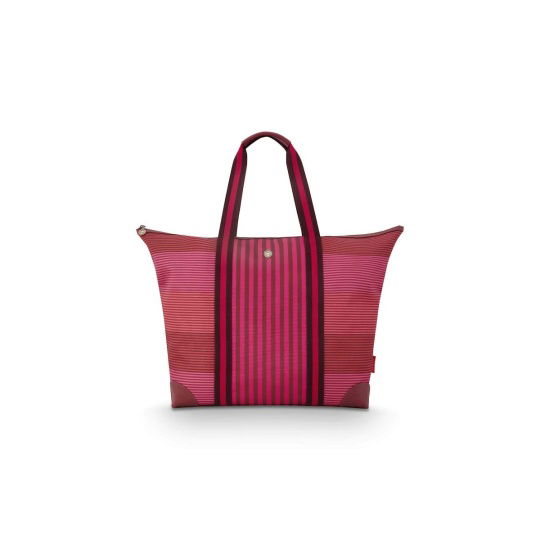 Τσάντα Tilda Tote Bag Large Stripe Pink 66x20x44cm