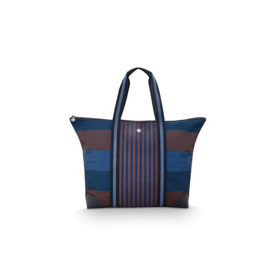 Τσάντα Tilda Tote Bag Large Stripe Blue 66x20x44cm